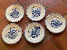 Assiettes terre de fer Oiseaux
