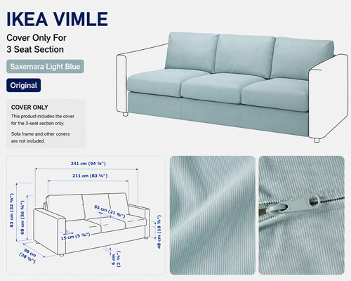 Housse ikea vimle uniquement - ikea,