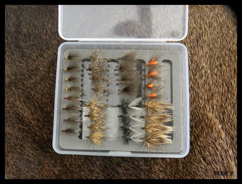 Mouches pêche boite de - de,