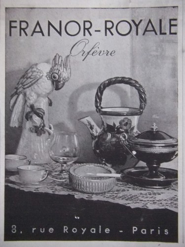 Publicité 1944 franor - publicitÉ,