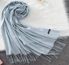 Echarpe bleu ciel en 100 %