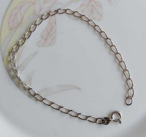 Bracelet chaine argent - en,