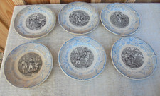 6 Assiettes DIGOIN SARREGUEMINES Napoléon Bonaparte Empereur