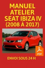 Manuel Atelier SEAT IBIZA 4 (2008 à 2017) Revue Technique RTA 860 CD PDF en 24H