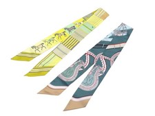 NEUF LOT 2 FOULARD HERMES