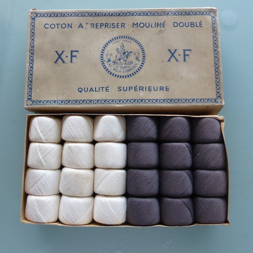 Boîte coton repriser - de, à