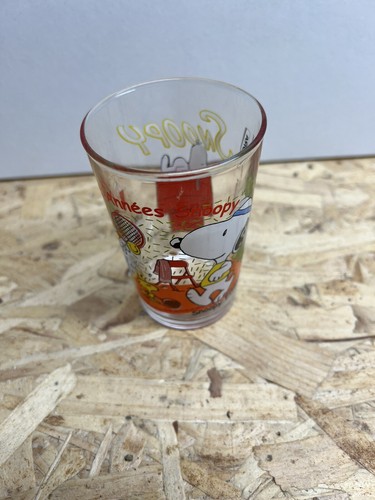 Verre moutarde amora snoopy - verre,