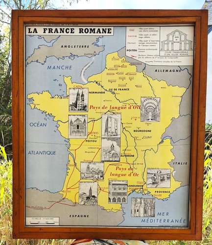 Ancienne carte géographie - ancienne,