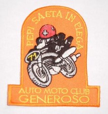 Guzzi Aermacchi Moto Club Generoso Suisse Souvenir De Course 3" Écusson En Tissu