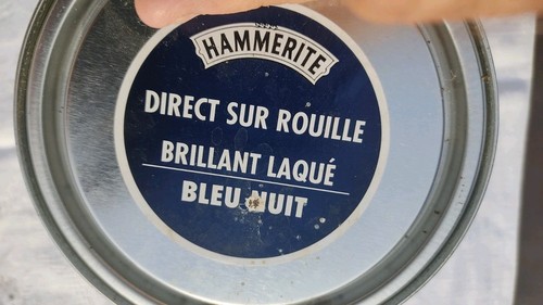 Peinture hammerite bleue nuit - peinture,