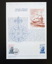 FRANCE MUSEE POSTAL FDC 36-75    VOILIER LE MELPOMENE    0,90F   PARIS  1975