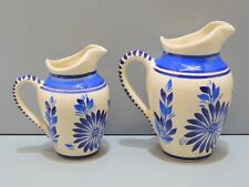 -2 PETITS PICHETS POTS à LAIT CREMIERS CERAMIQUE HB QUIMPER COLLECTION    D