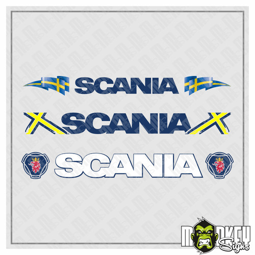 Piece decal set scania - 3,