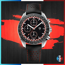 ✅ Montre Homme PAGANI DESIGN PD-1816 Quartz – Sport Noir & Rouge Étanche 10ATM