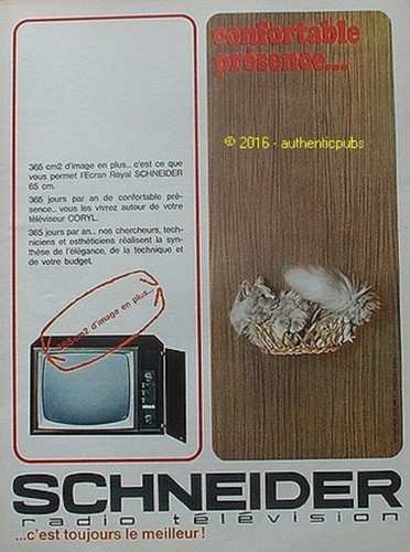 Publicite schneider radio - publicite,