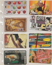 lot 8 télécartes - 2 neuves