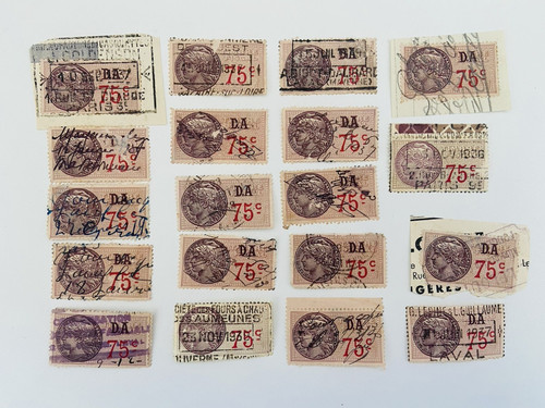 Lot timbres fiscaux - lot,