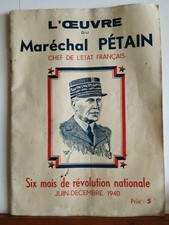 L'oeuvre du Maréchal PÉTAIN
