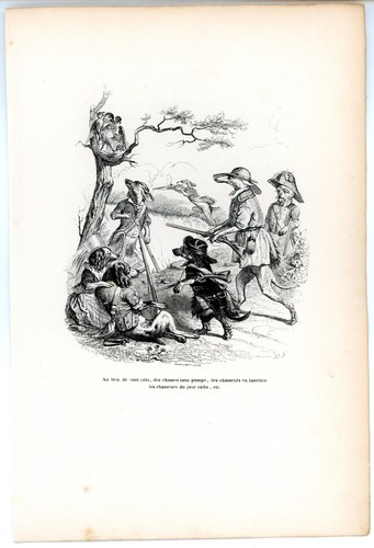 Animaux savants granville - animaux, 1842