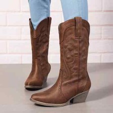 Bottes femme camperos brun - bottes,