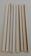 Lot de 8 baguettes en bois des années 1970 - longueur 74 cm - gros modèle