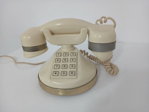 Vintage beige and gold telcer - beige,
