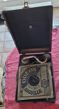 PHONOGRAPHE GRAMAPHONE A RESTAURER, UN VIEUX DISQUE 78 TOURS EN SUPPLEMENT