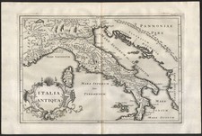 1727 Gravure originale Carte