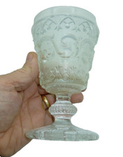Verre cristal moulé Charles x-  Portieux Baccarat .