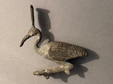ÉLÉGANTE SCULPTURE  EN BRONZE IBIS DIEU THOT EGYPTE ÉPOQUE ROMAINE ?