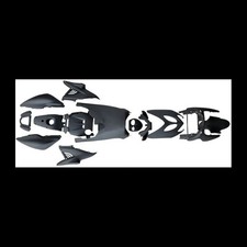 Kit plastique noir mat pour