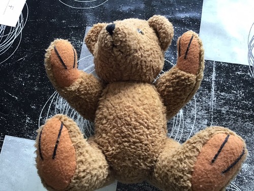 Ancien ours peluche - ancien, ourson