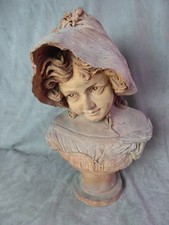 BUSTE en TERRE CUITE ancien