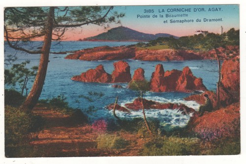 Cpa agay corniche d or - 83, d'or
