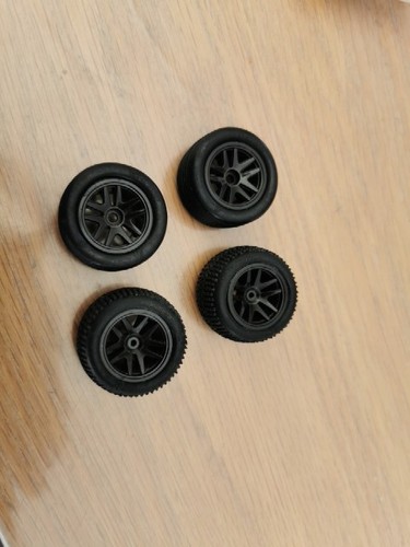 3racing black spokes wheels - black, 5