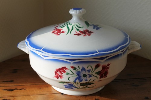 Ancienne soupière faïence - ancienne,