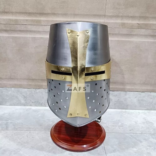 Casque croisé templier armure - casque,