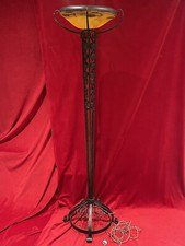 lampadaire daum Art Déco 1930 Fer Forge Pâte De Verre