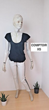 Comptoir des Cotonniers Taille 34 haut top tee shirt manches courtes noir