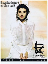 PUBLICITE ADVERTISING 094 1990 ESTER KEN l'Art du Chemisier broderie de nacre