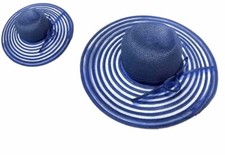 Chapeau bleu élégant - chapeau,