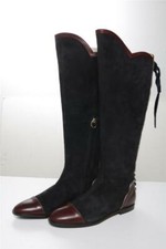 O JOUR Navy Burgundy Suede