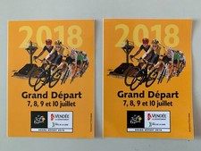 LOT 2 STICKERS TOUR DE FRANCE - GRAND DEPART VENDEE 2018