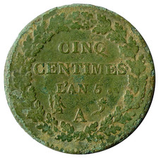 5 Centimes Dupré L'an 5 A