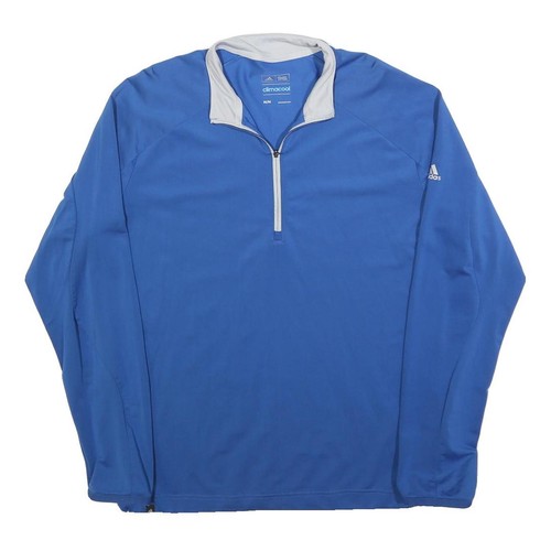 Adidas sweatshirt zip bleu - 1/4,