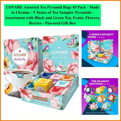 Assorted tea pyramid bags - bags, 45