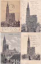 Lot de 4 cartes postales