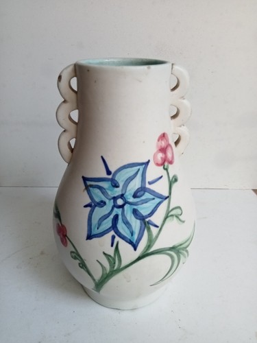 Vase peint main signé - peint, la