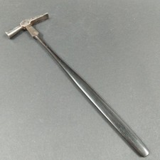 Ancien Marteau Horloger Bijoutier Ciseleur Outil Acier Manche Bois Sombre 28 gr