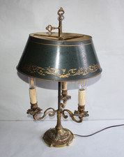 Lampe bouillotte bronze et